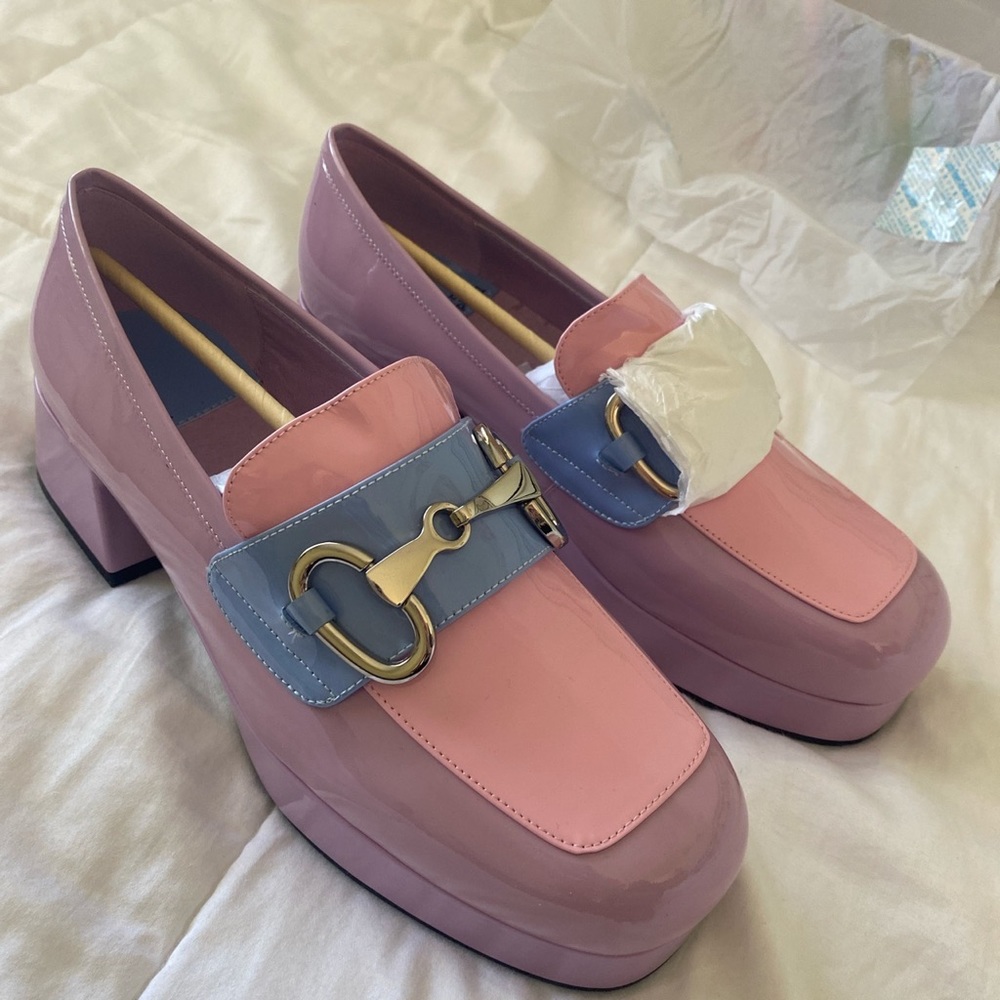 jeffrey campbell pink platform oxfords